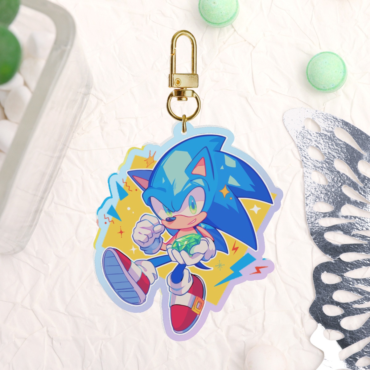 Sonic Rainbow Acrylic Keychains