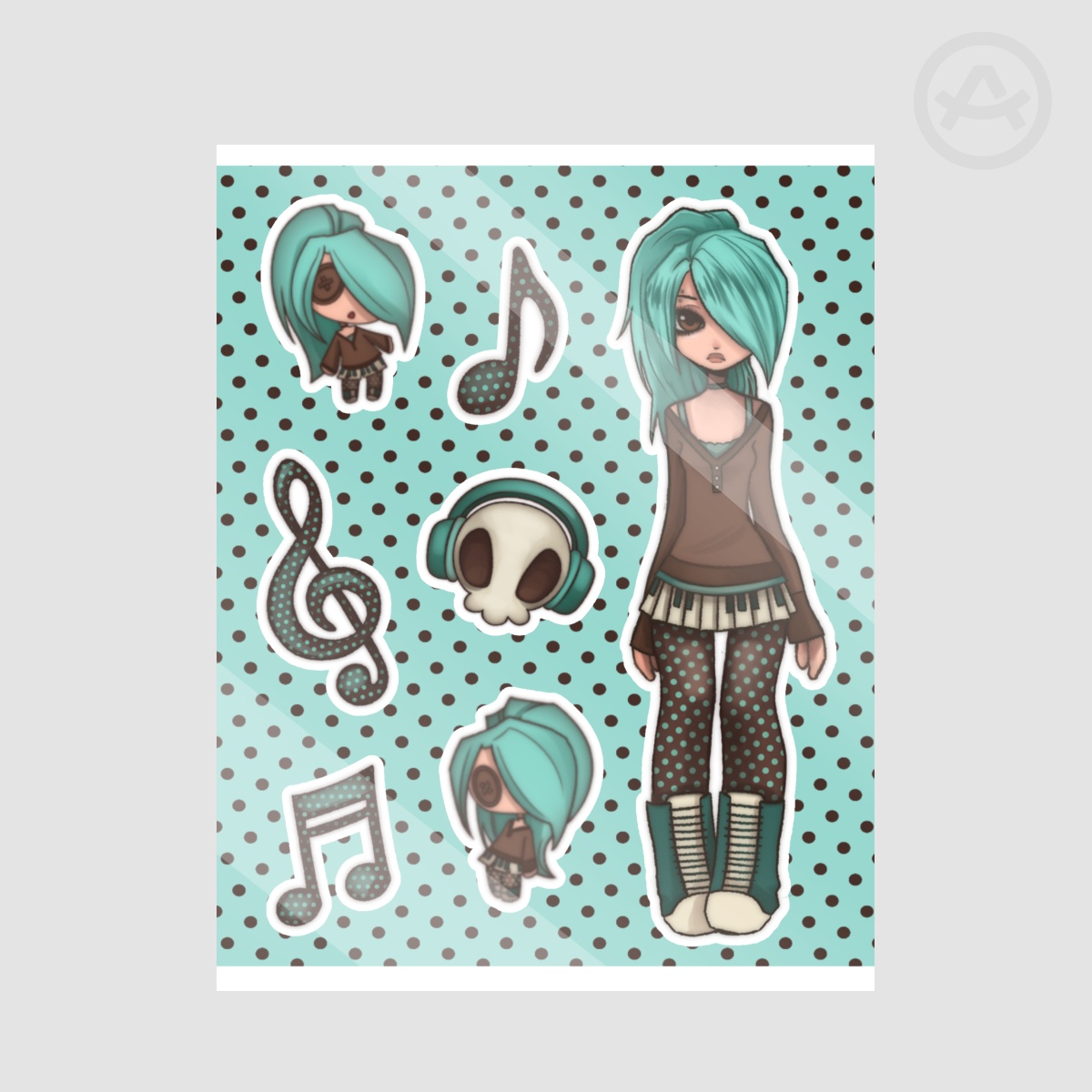 Jamie sticker sheet