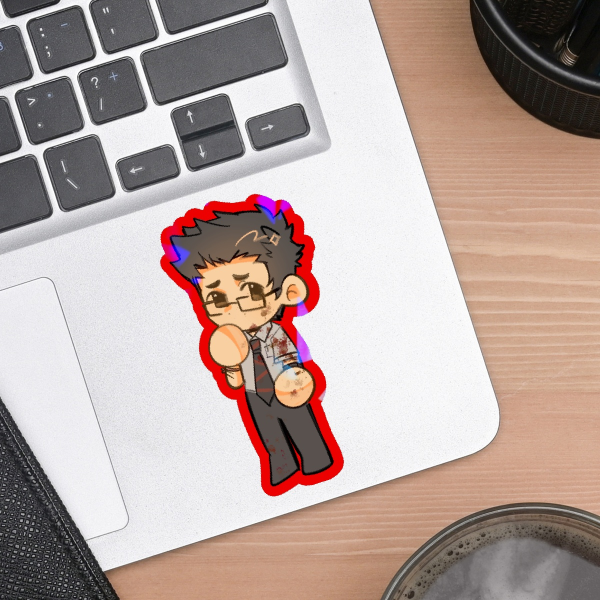 DBD - dwight fairfield gummy sticker