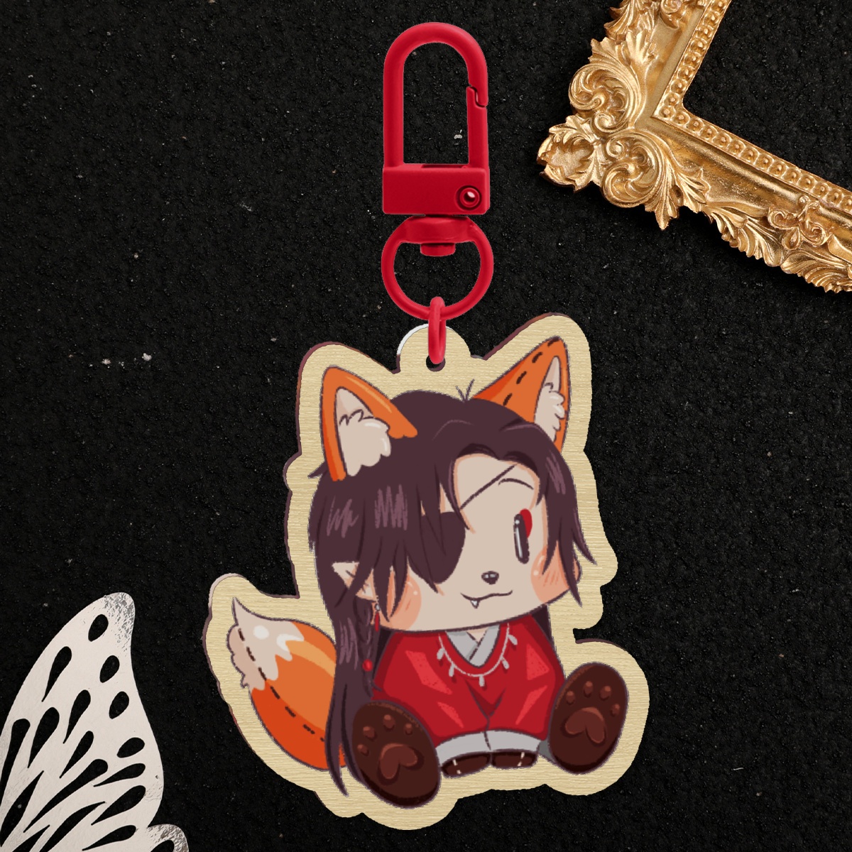 TGCF l Hua Cheng Wood Keychain