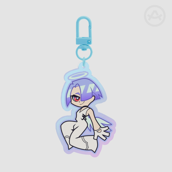 NewPSG Polyester Rainbow Acrylic Keychain