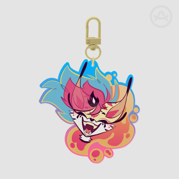 Happy Beelzebub Keychain