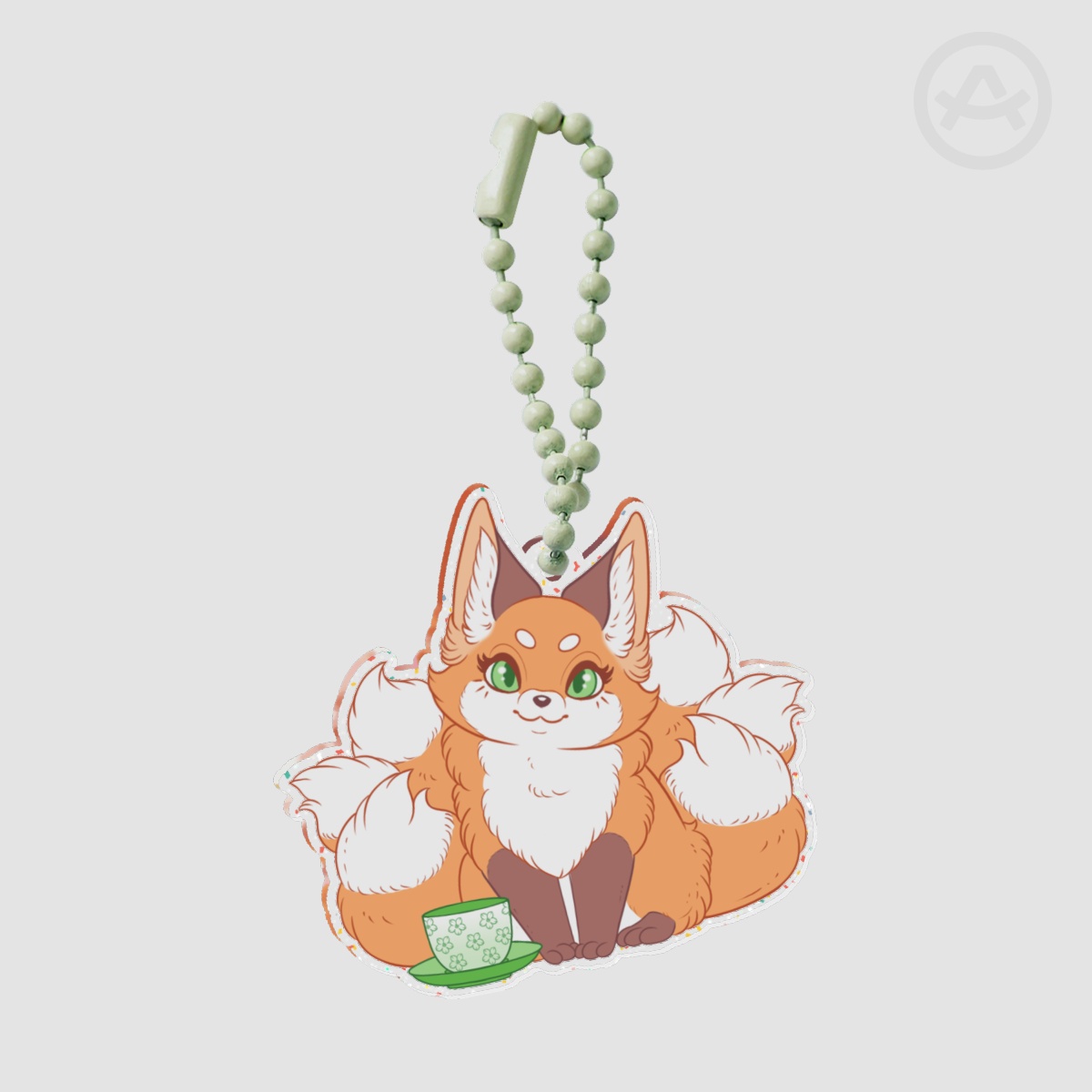 Tea Kitsune Charm | Orenji