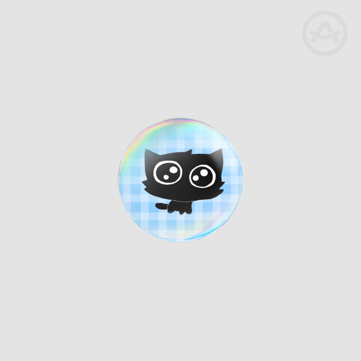 Squingus Cat Button Holo