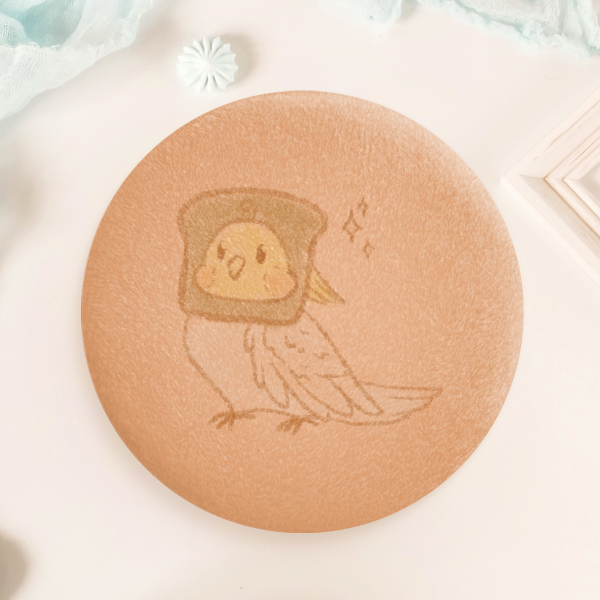 Original l Bread Lovebird Plush Badge