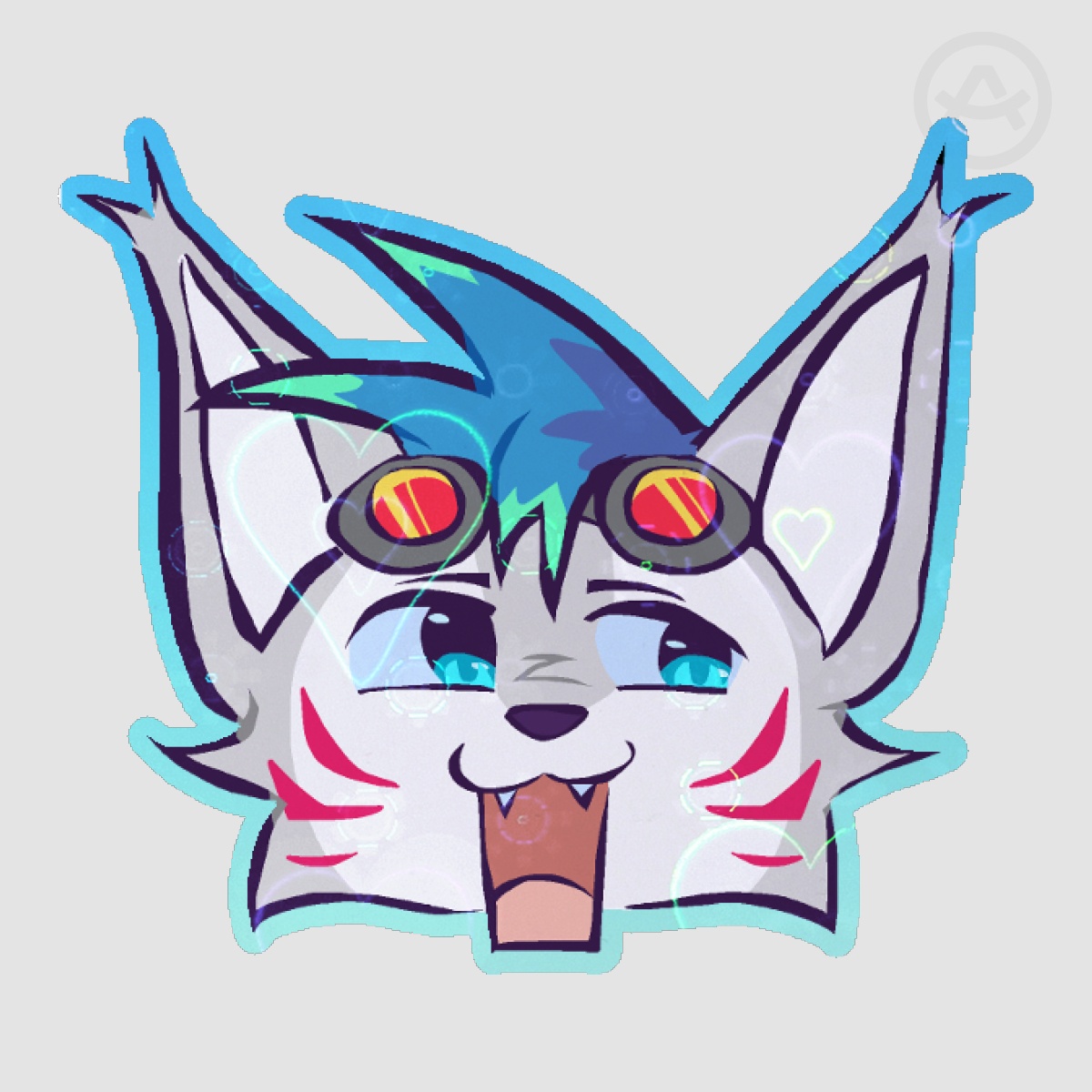 EMOTICON LAPFOX TRAX Sticker