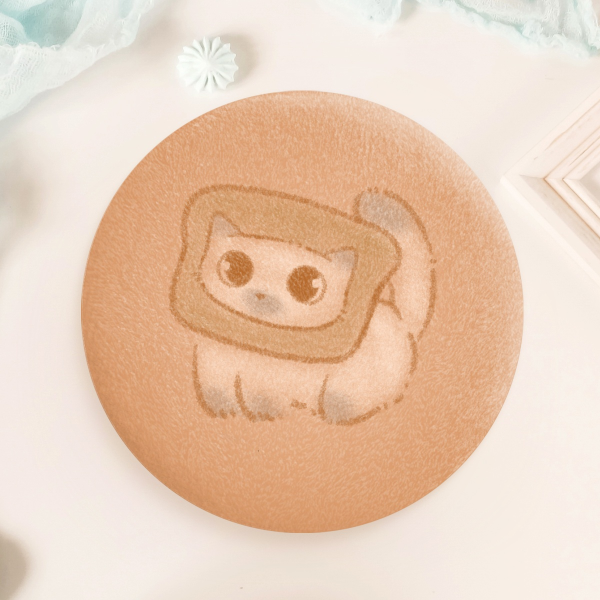 Original l Chunky Bread Cat Plush Badge