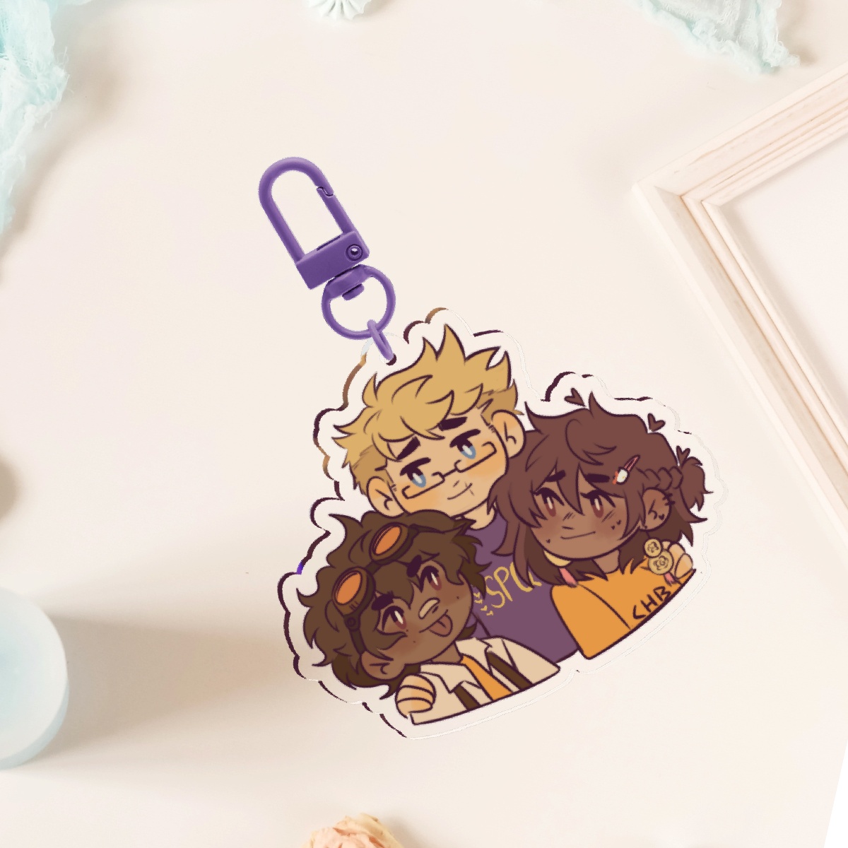 Lost trio keychain