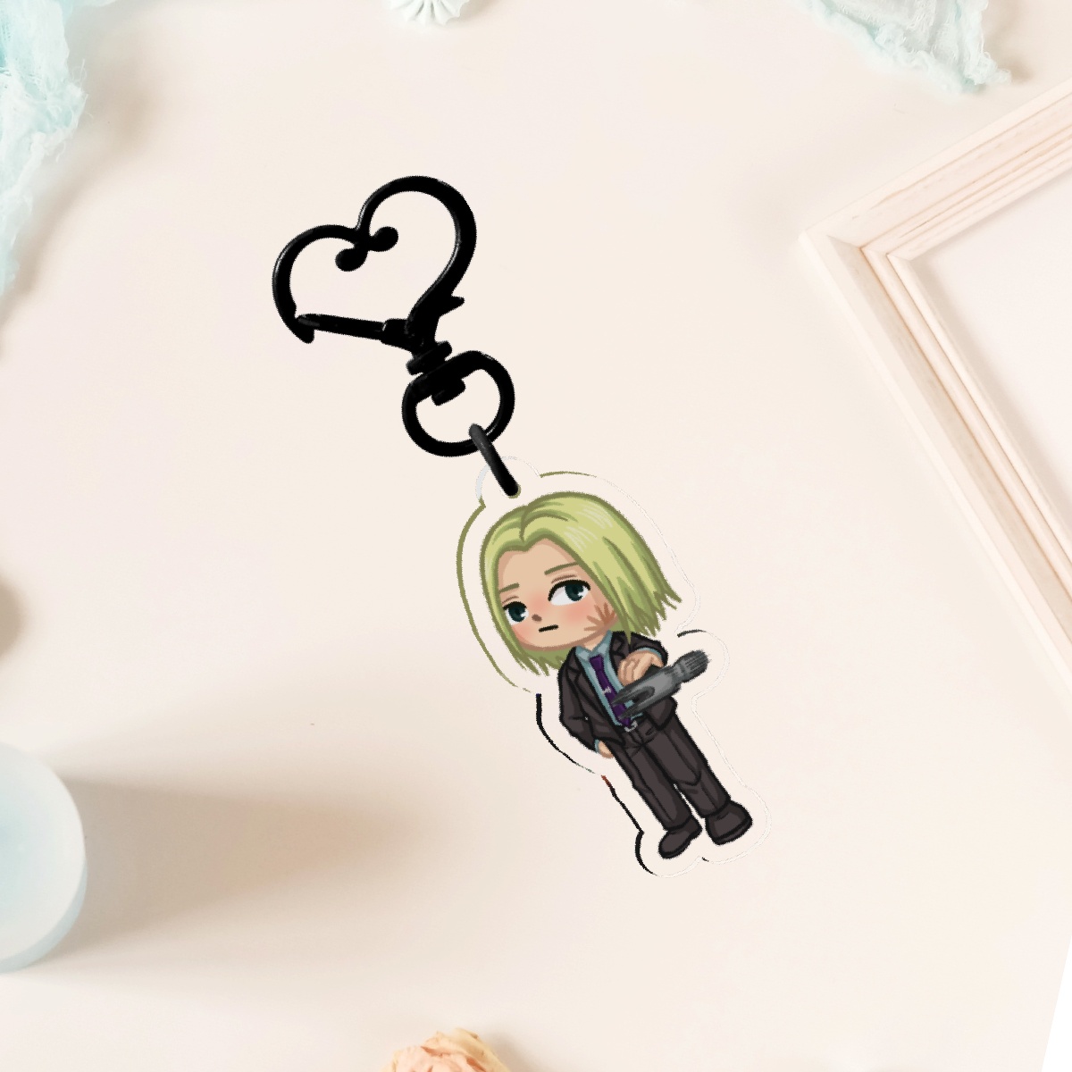 Shishiba Sakamoto Days acrylic keychain