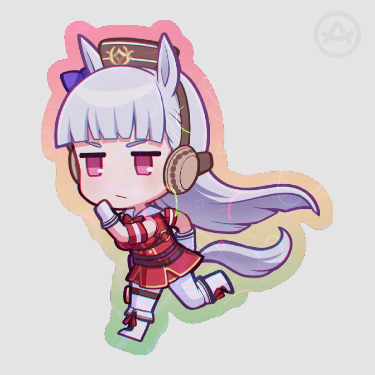 Umamusume - Goldship Colored Edge Die Cut Stickers