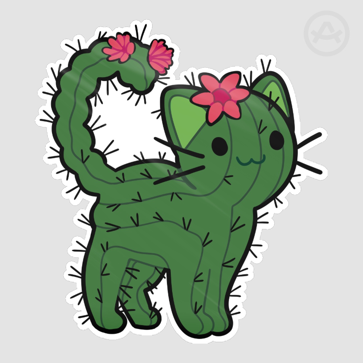 Cactus Cat Sticker
