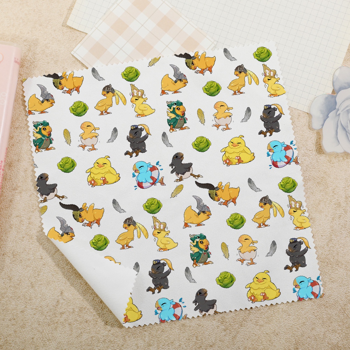 Chocobo Glass Cloth