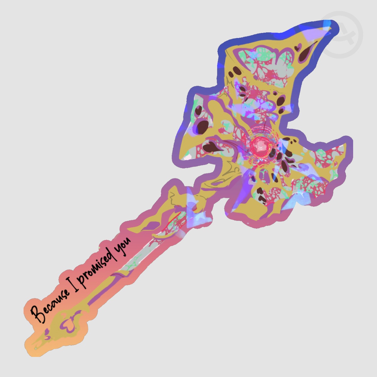 Jayce's Hammer: "Because I Promised You" Die Cut Sticker [Arcane]