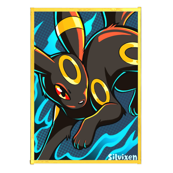 Umbreon Art Board with Gold-Edge