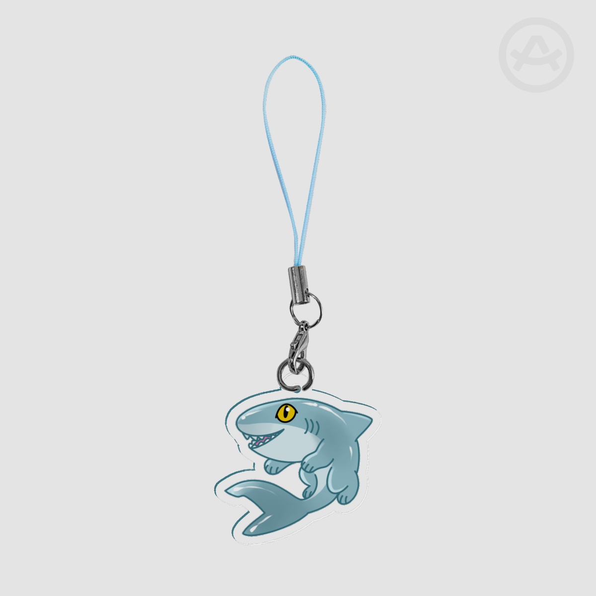 Shark with feet acrylic phone charm