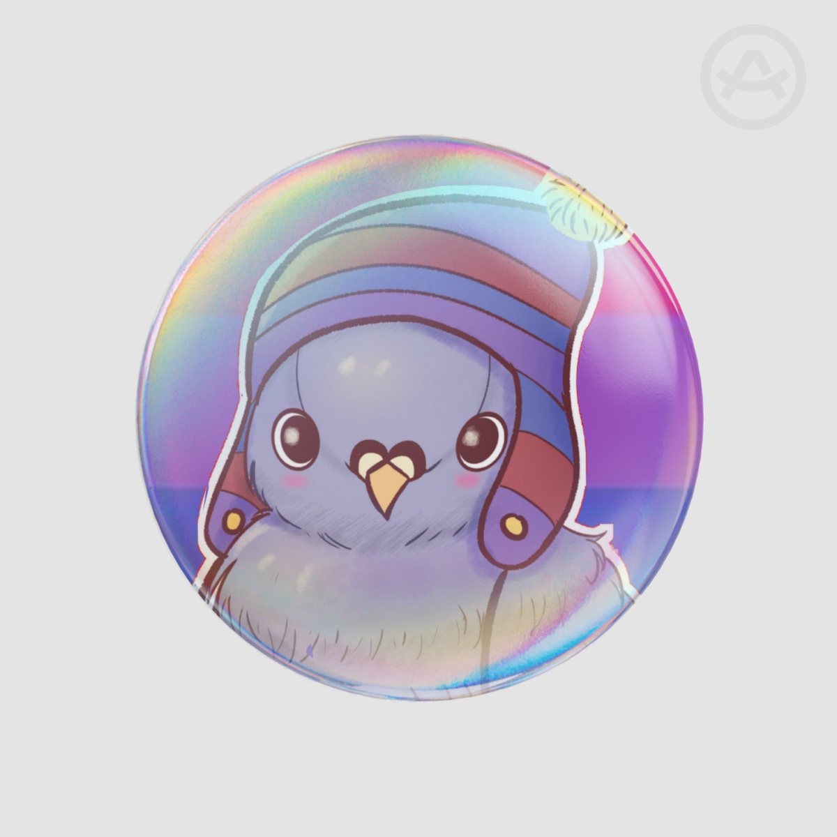 Bi Pigeon bisexual Badges (Button Pins)