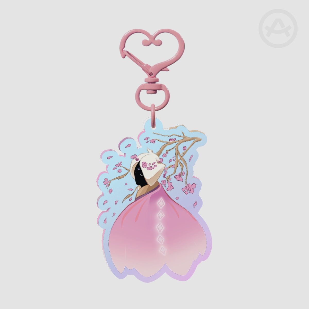 Days of Bloom rainbow acrylic keychain