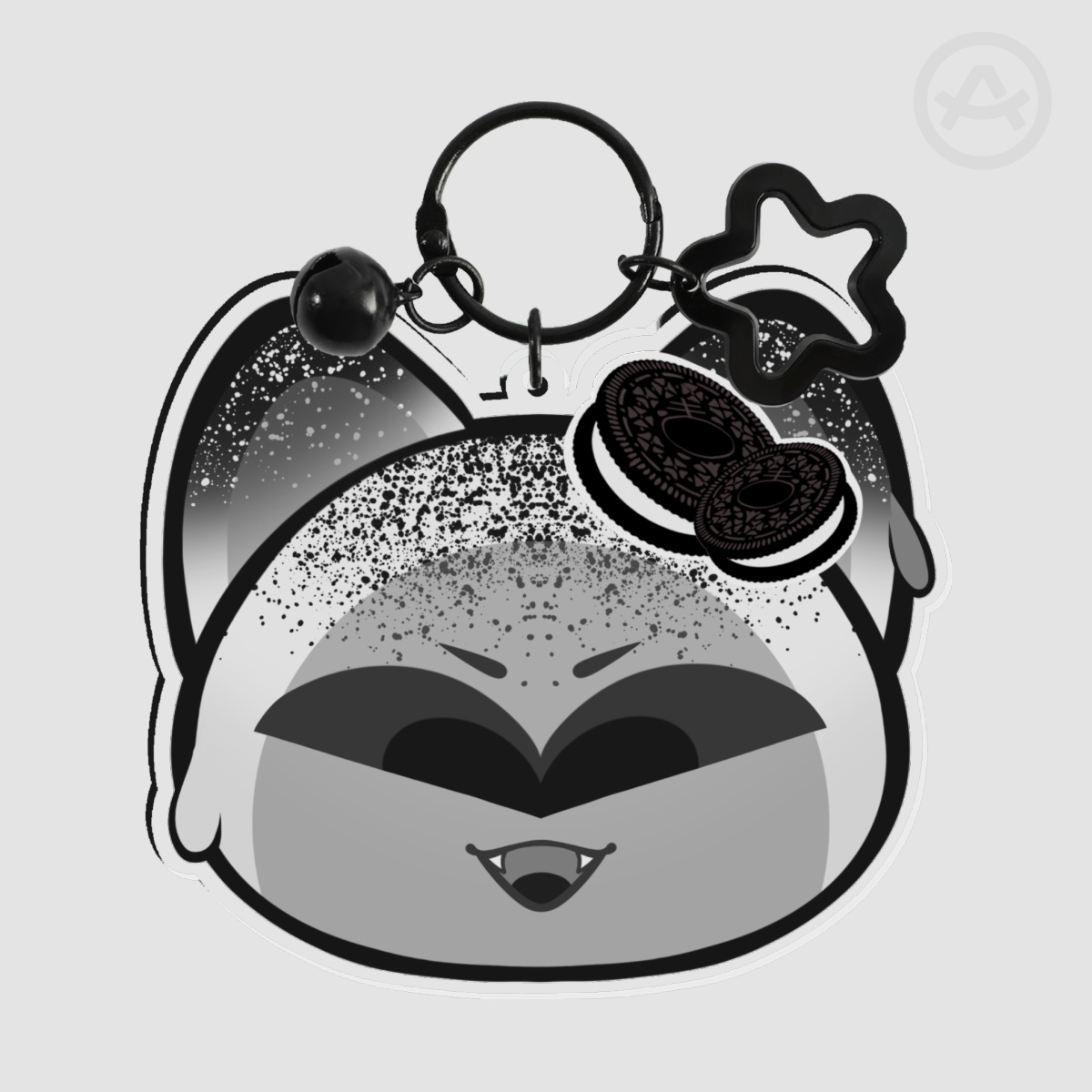 Cookies n’ Cream Icecream Cat Keychain