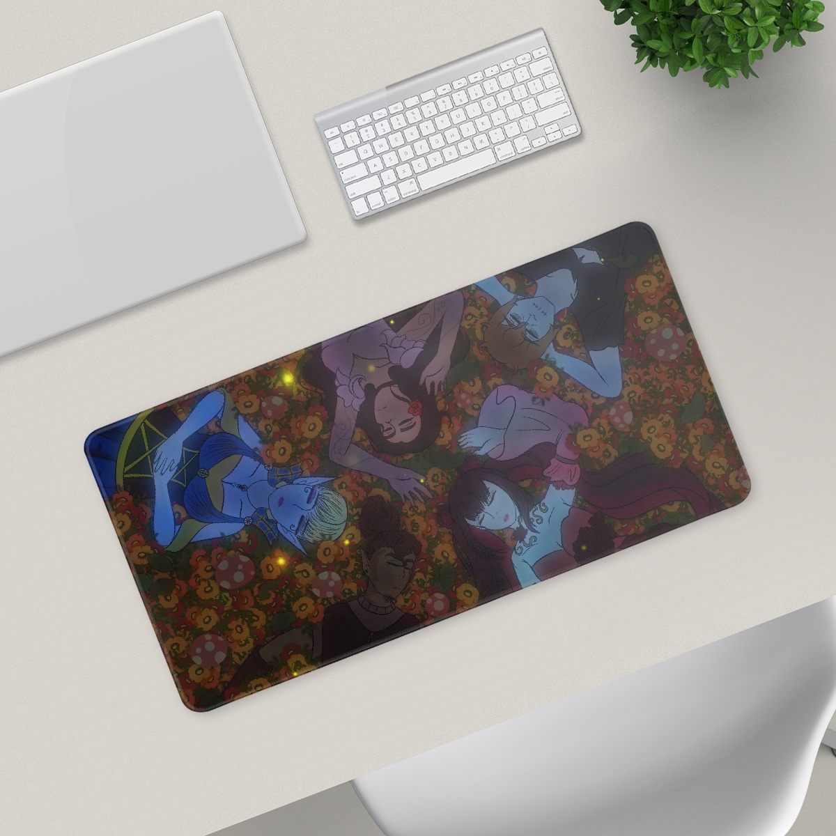 "Peace and Quiet" The Garden of Avalond Desk Pad (Nighttime ver.)