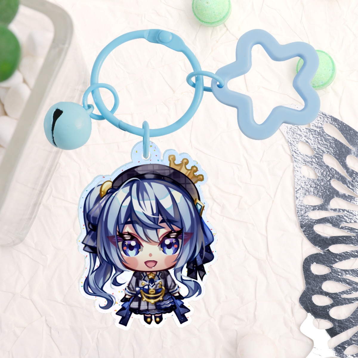 Vtuber- suisei hoshimachi Glitter Acrylic Keychains