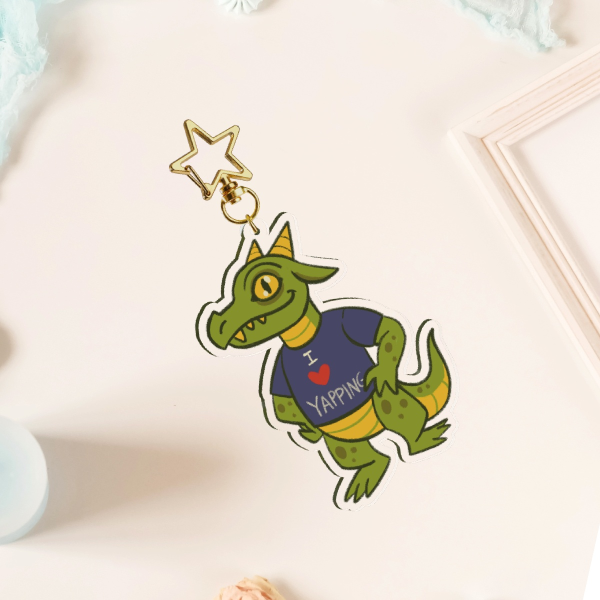 GREEN KOBOLD - I <3 YAPPING - keychain