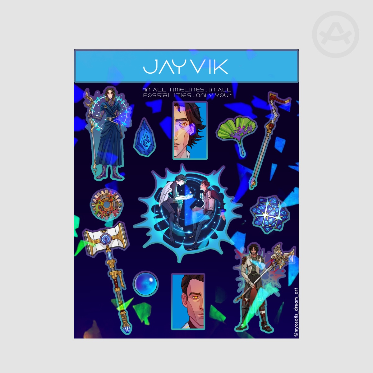 JAYVIK sticker sheet