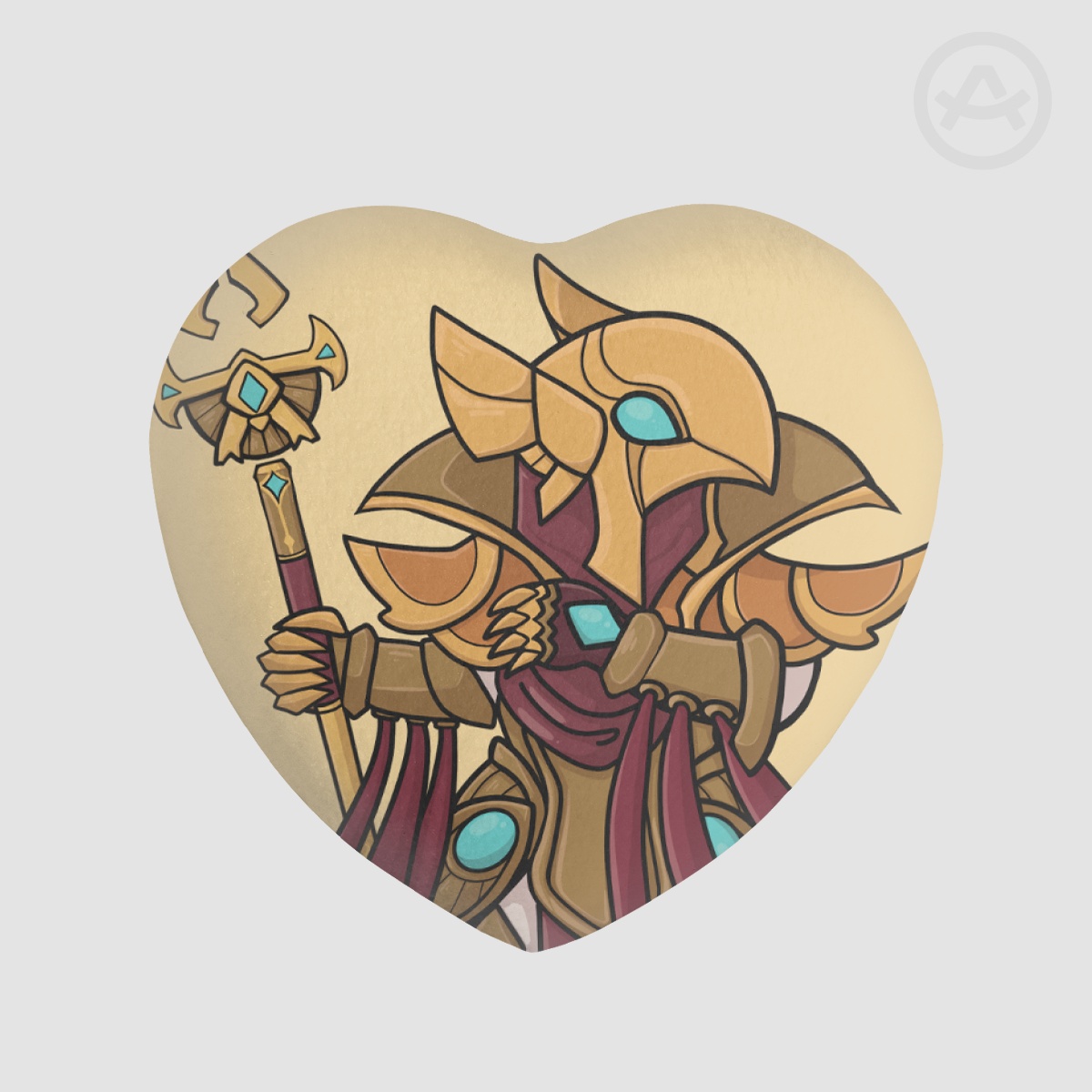azir heart plushie badge