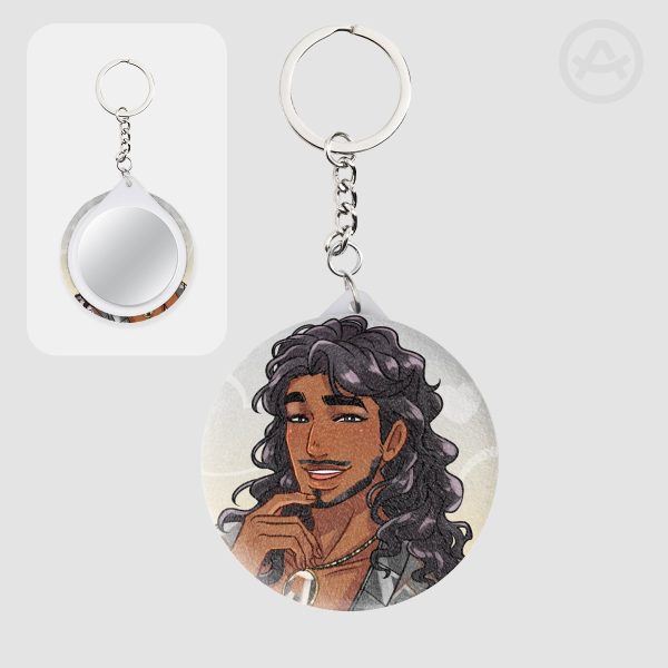 Amir Plush Badge Mirror Charm