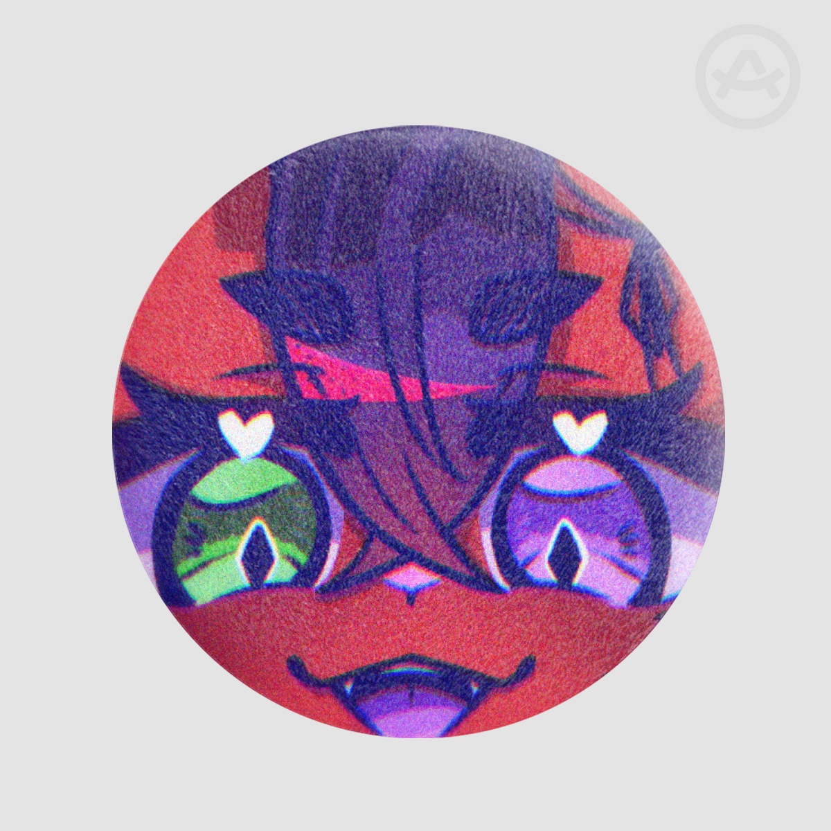 Chizue Succubus OC Plush Badge