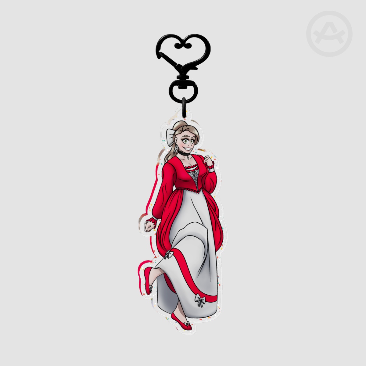 Grayward Girlies - Irene Brown Glitter Acrylic Keychain