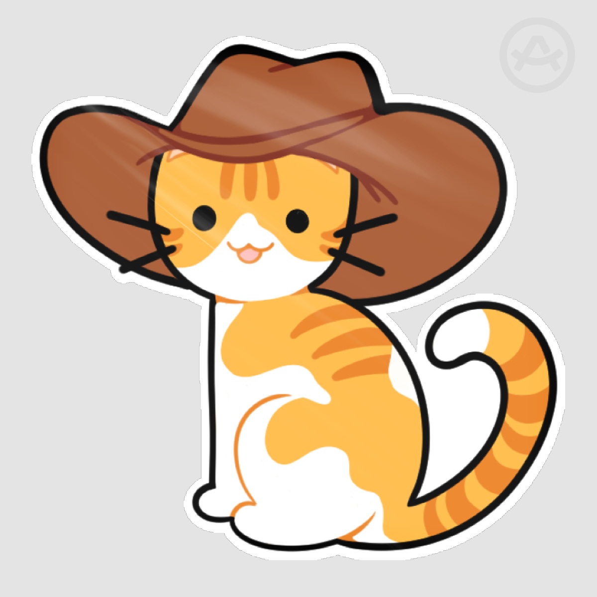 Cowboy Cat Sticker
