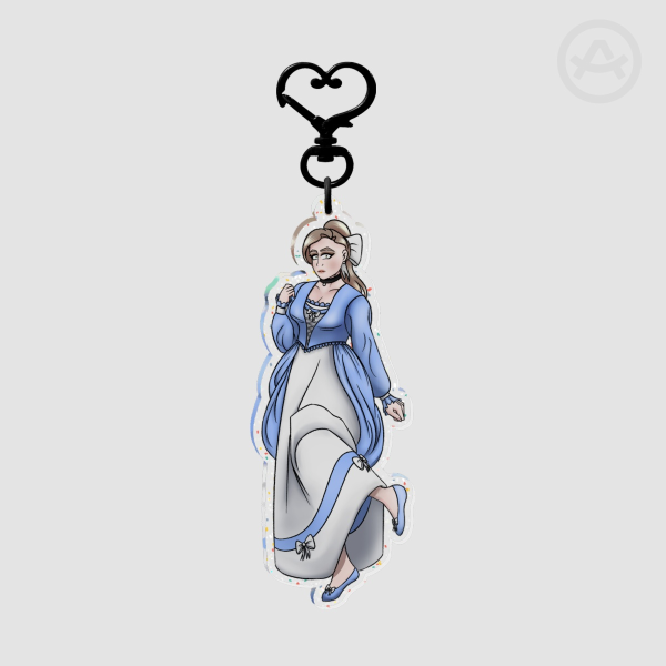 Grayward Girlies - Ivy Brown Glitter Acrylic Keychain