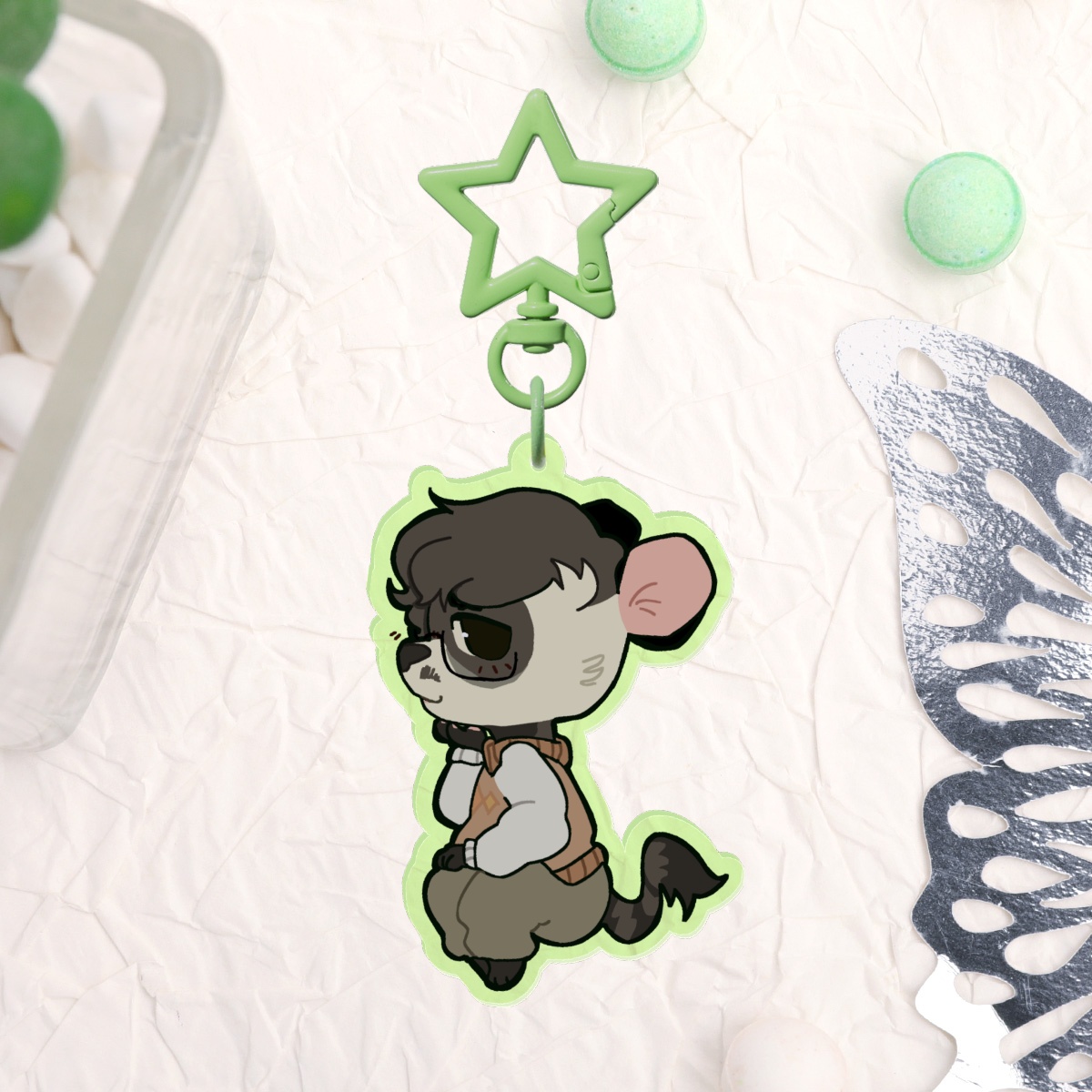 Iman Character Keychain