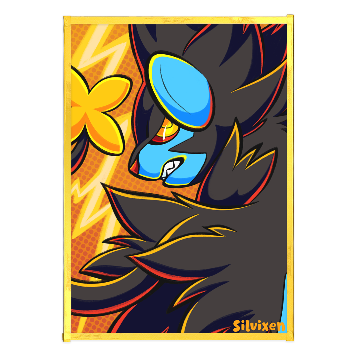 Luxray Art Board with Gold-Edge