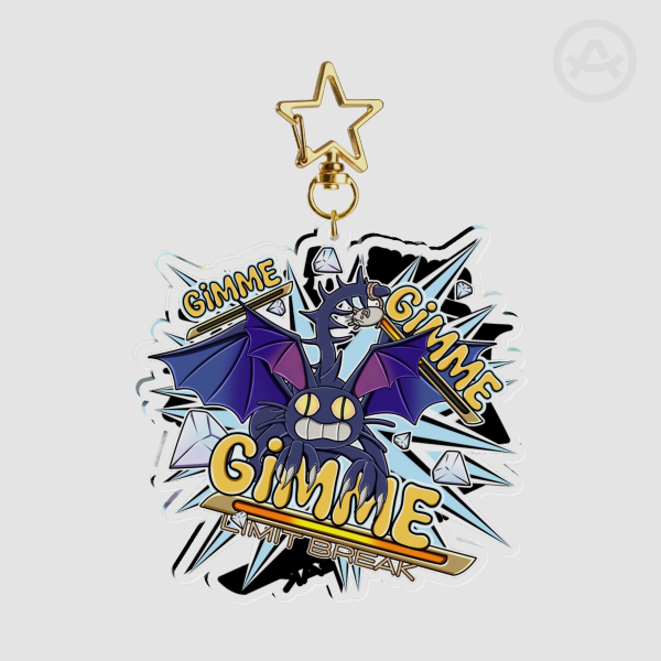 Gimme Cat Clear Acrylic Keychain [Final Fantasy XIV IX FFXIV FF9 FF14]