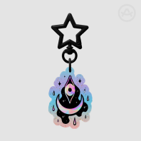 All Seeing Glitter Keychain