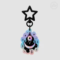 All Seeing Glitter Keychain