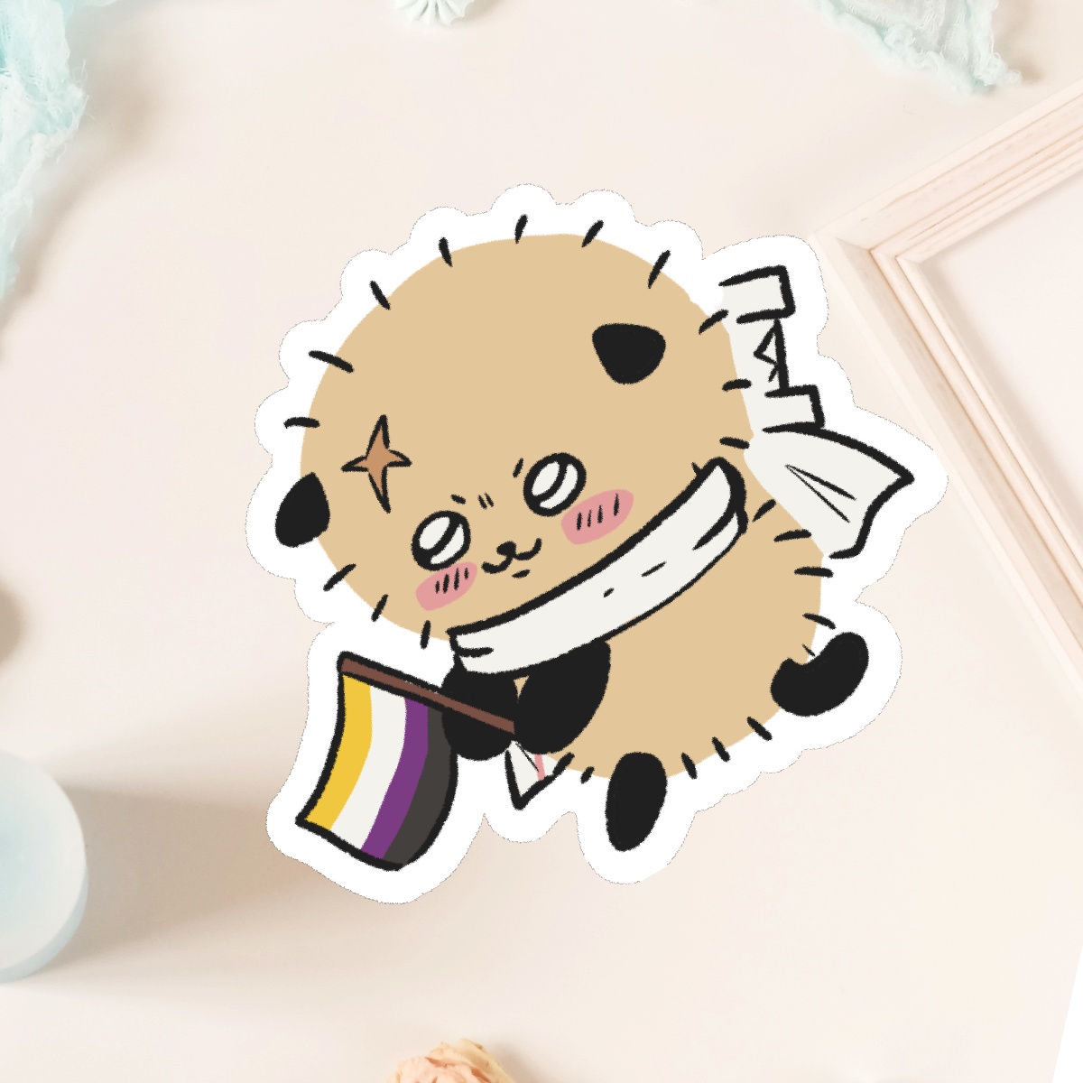 Rakko (Non-Binary) Matte Sticker