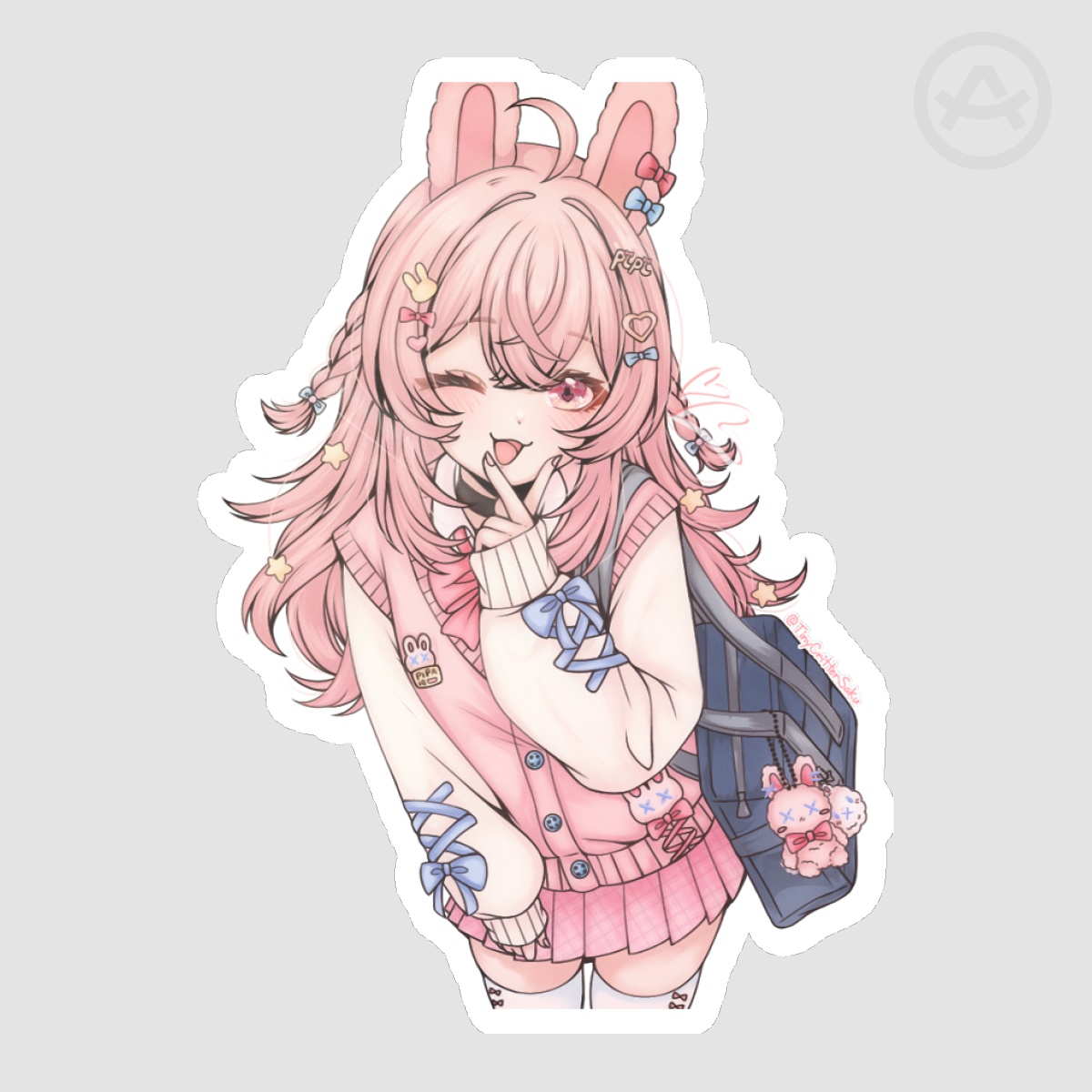 School girl Pippa Sticker