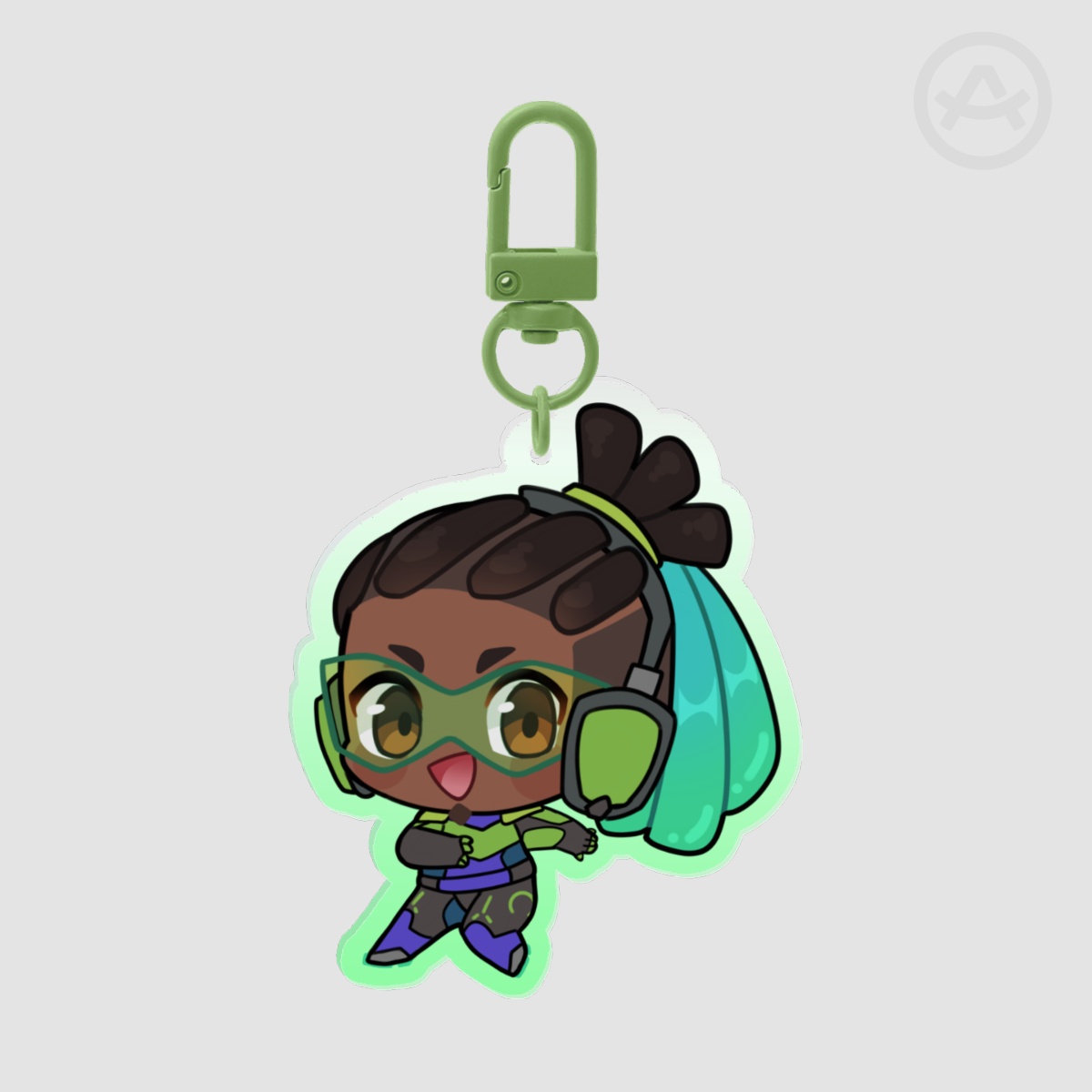 Lucio Colored Edge Acrylic Keychains