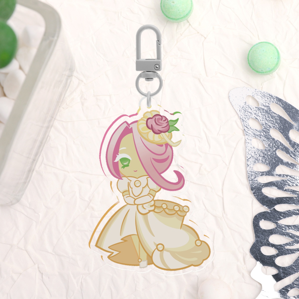 Wedding Cake Cookie Keychain