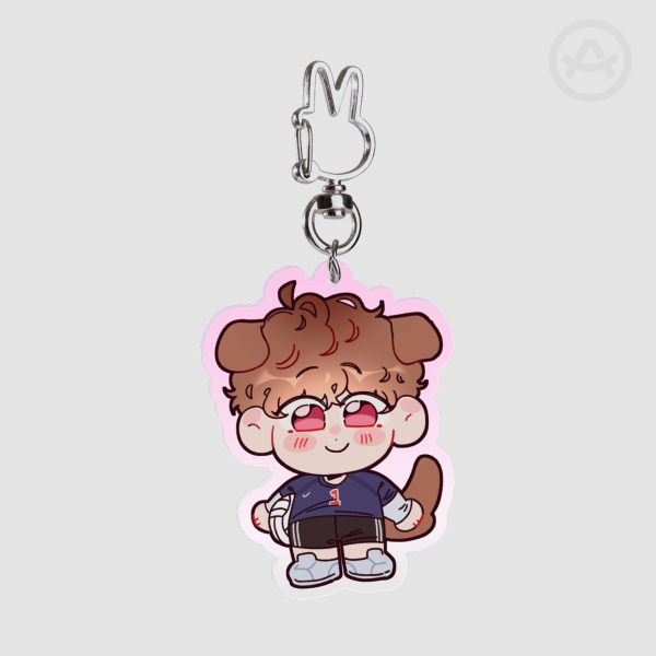 Puppy Cherry Keychain