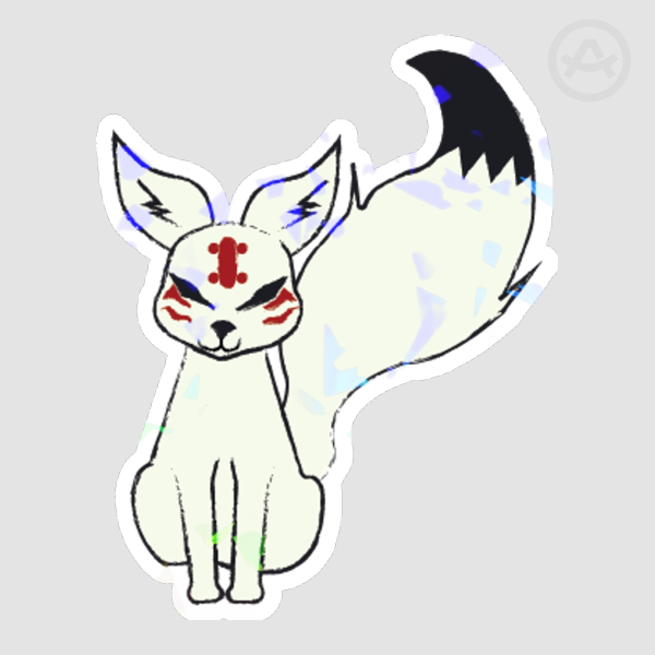 Kazeko Sitting Sticker