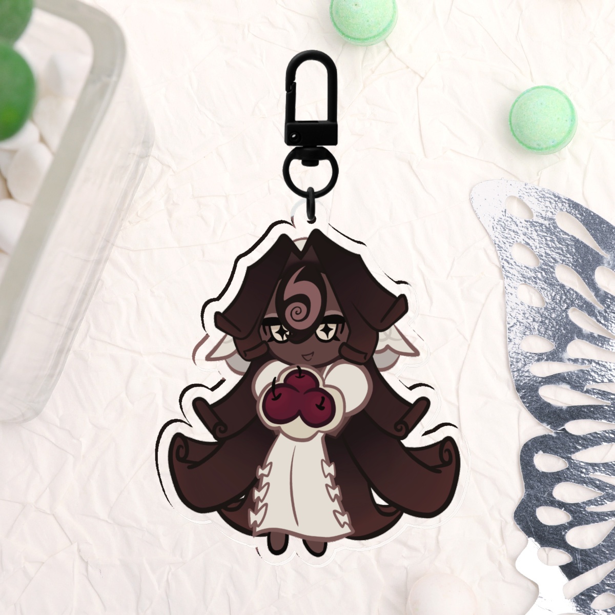 Black Forest Cookie Keychain