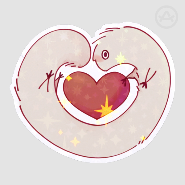 Brushbuddy Heart Sticker!