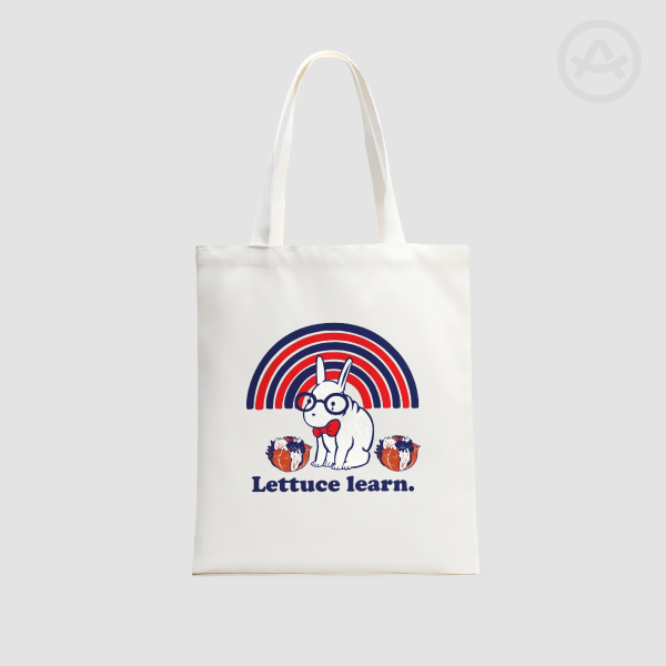 Lettuce learn. OC / Original Character Canvas Tote Bags - 13.7″x15.7″(35x40cm)