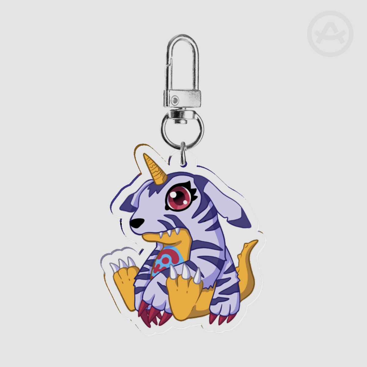 Gabumon Digimon Keychain