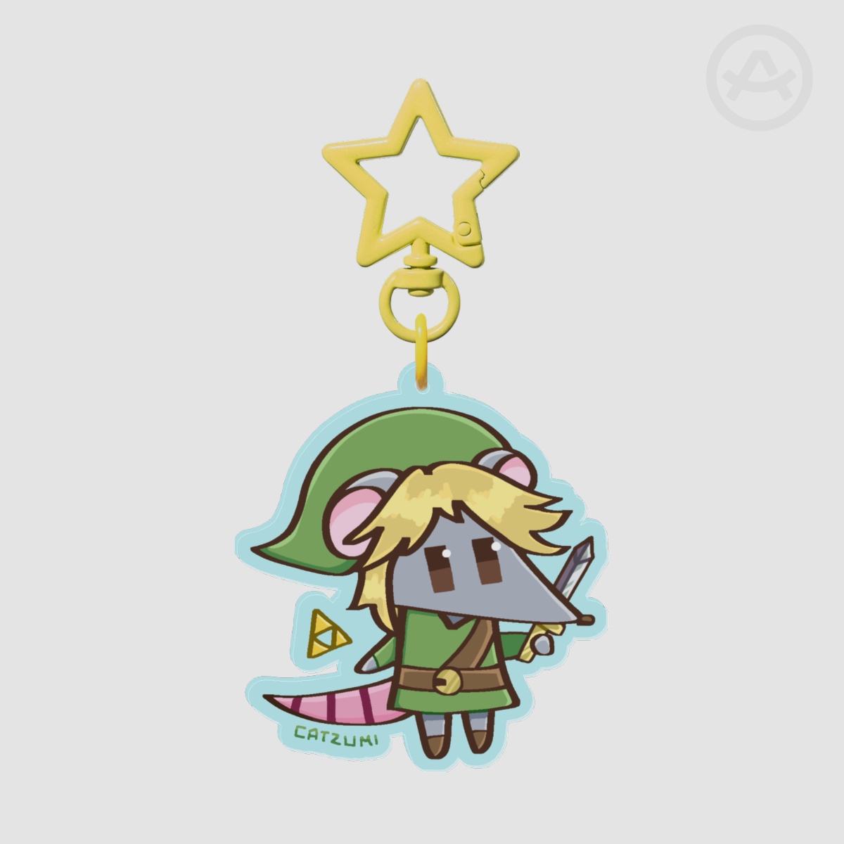 Link Rat I Colored Edge Acrylic Keychain