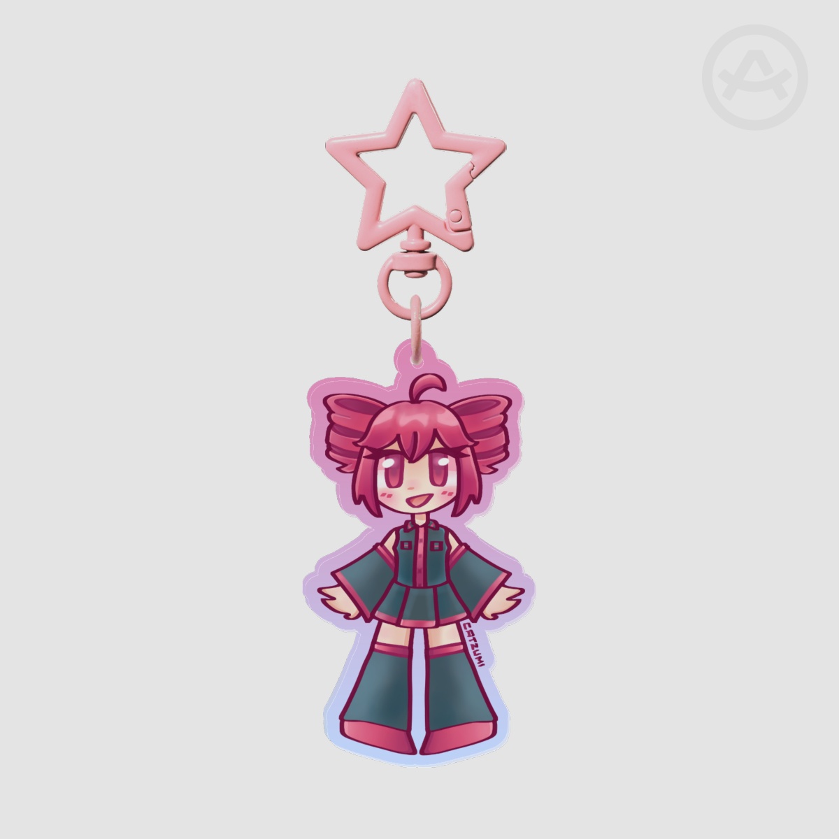 Teto I Colored Edge Acrylic Keychain