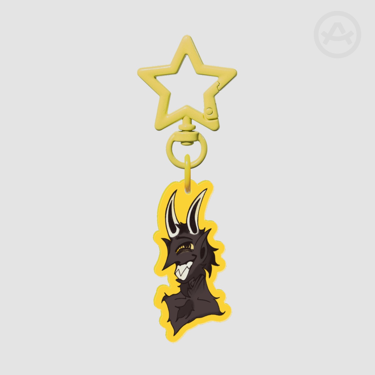 Cuphead Devil Keychain